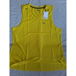 Brady Men's 2XL Sweat Stretch Run Tank Tops Pullover RoundNeck Polyester Sulphur